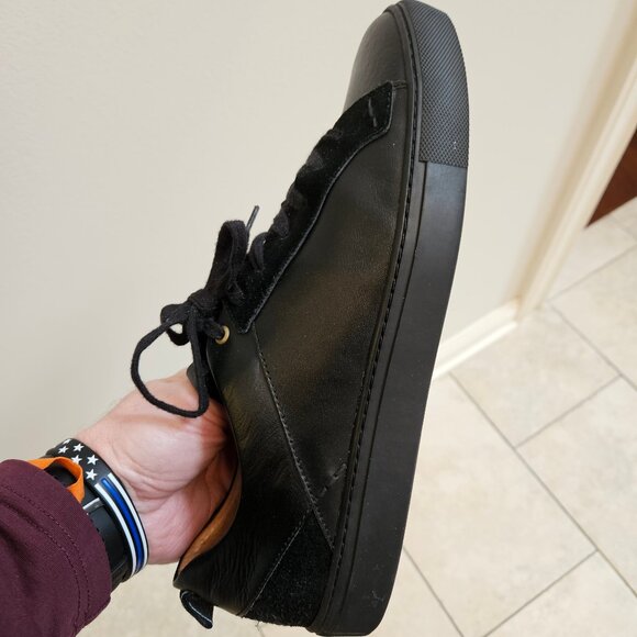 Shoe The Bear Men's Leather/Suede Sneakers, Black, Sz 12 - Picture 13 of 16